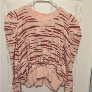 Brand:  Free people pink sweatshirt